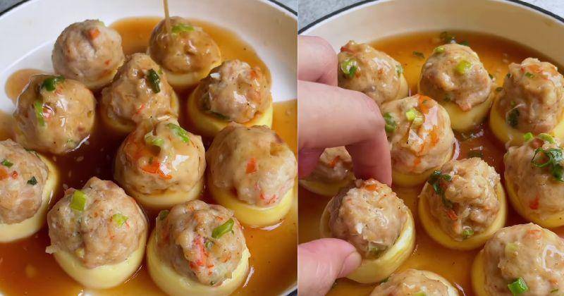 Resep Steamed Tofu Udang dan Ayam, Tinggi Protein!